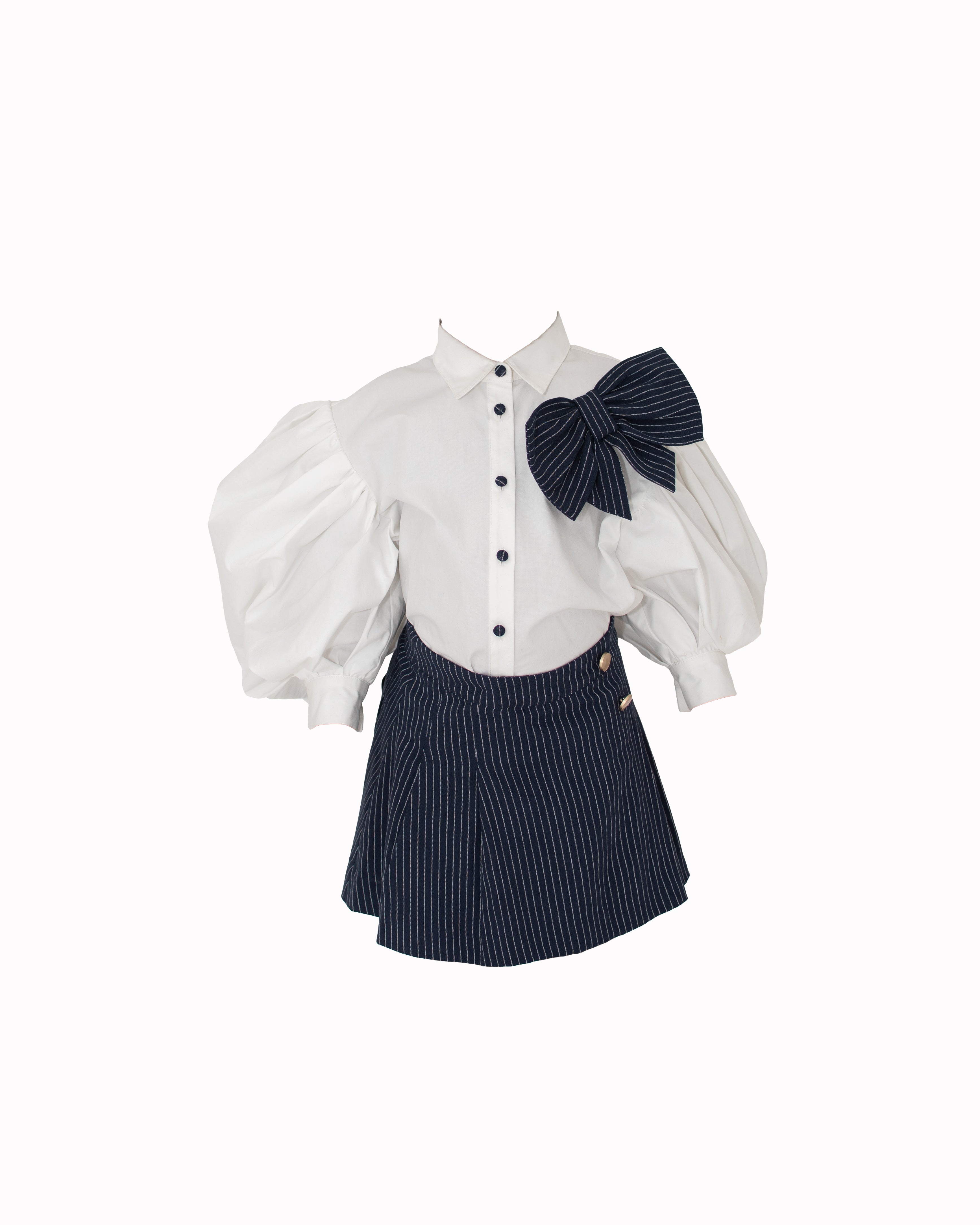 Pinstripe Two-Piece Set