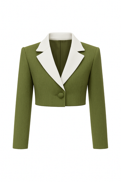 Pinstripe Poise III - Blazer (Ships 11/24)