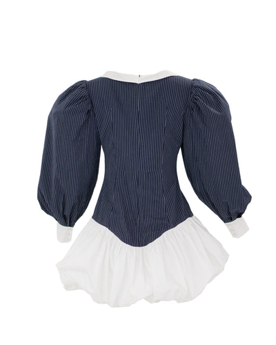 Pinstripe Poise - Dress